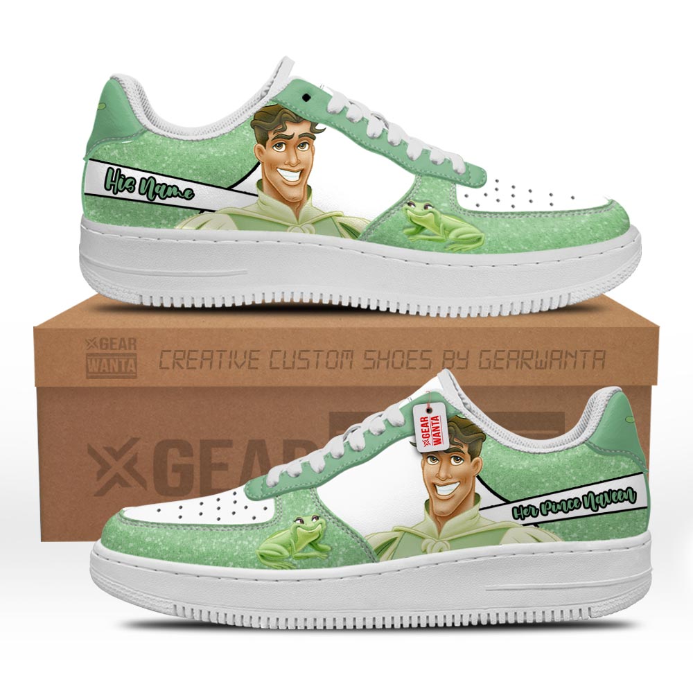Her Prince Naveen Air Sneakers His and Her Personalized Collection Perfectivy