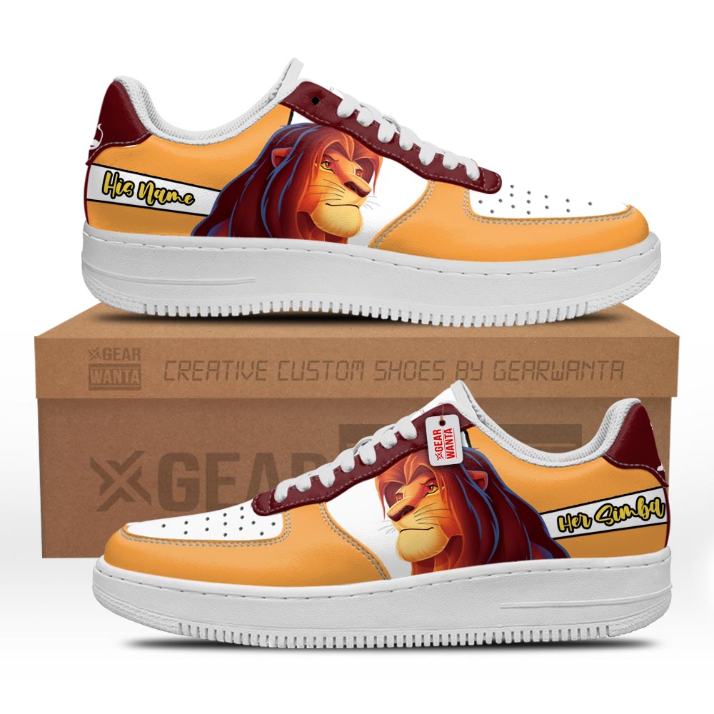 Her Simba Air Sneakers His and Her Personalized Collection Perfectivy