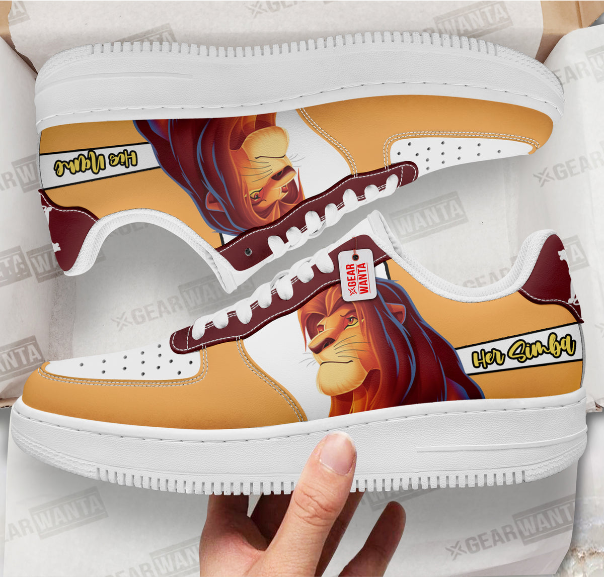 Her Simba Air Sneakers His and Her Personalized Collection Perfectivy