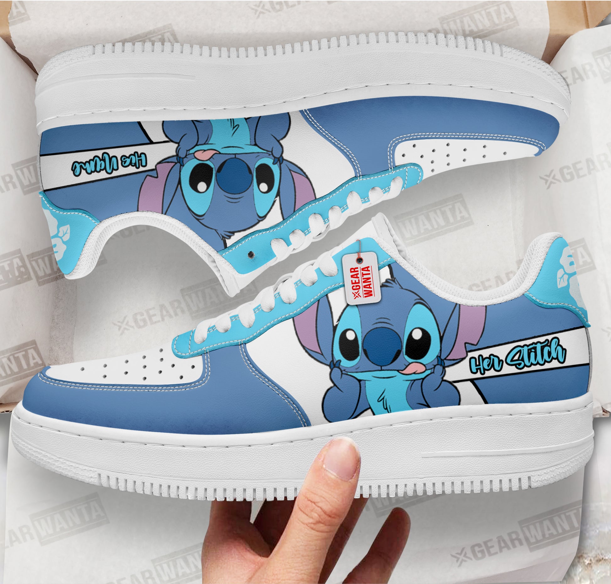 Her Stitch Air Sneakers His and Her Personalized Collection Perfectivy