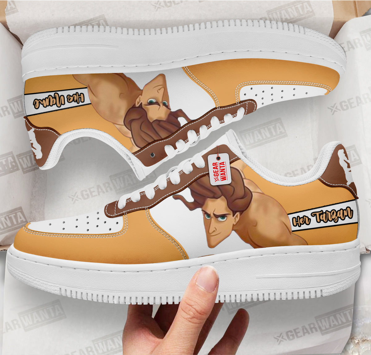 Her Tarzan Air Sneakers His and Her Personalized Collection Perfectivy