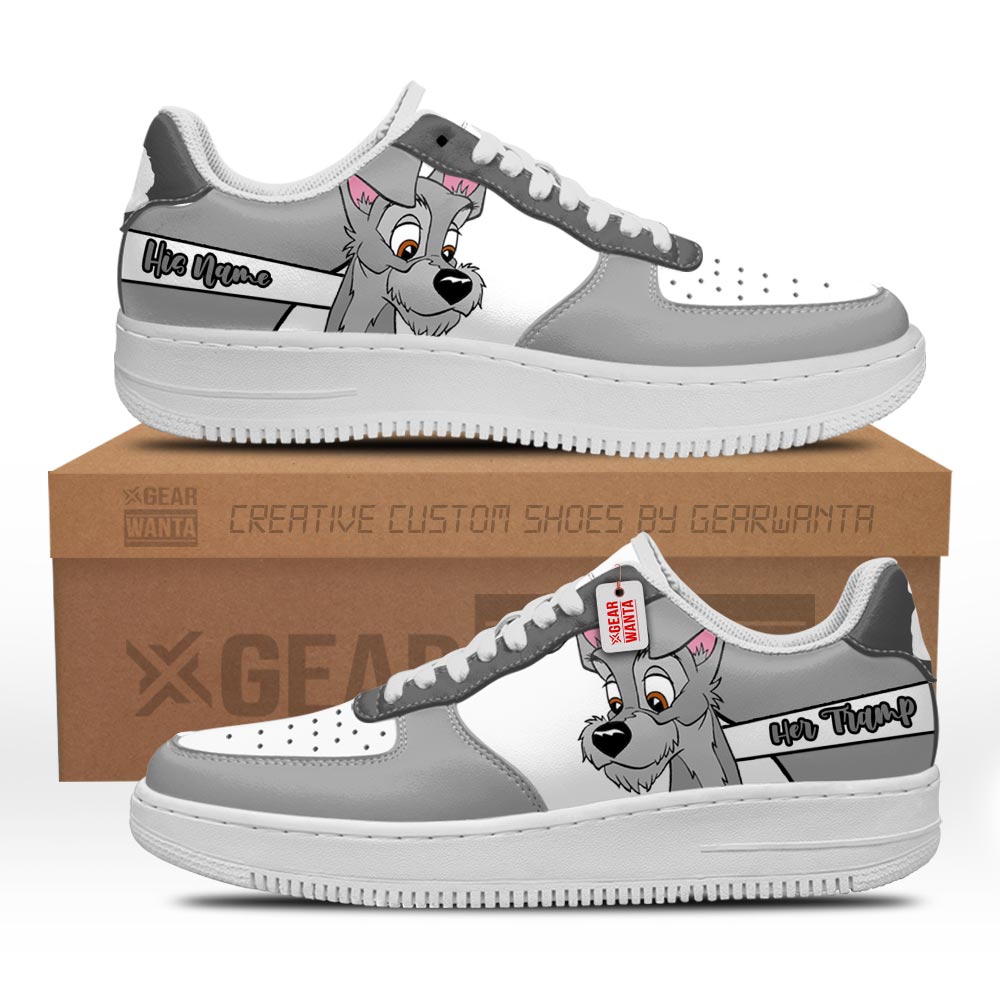 Her Tramp Air Sneakers His and Her Personalized Collection Perfectivy