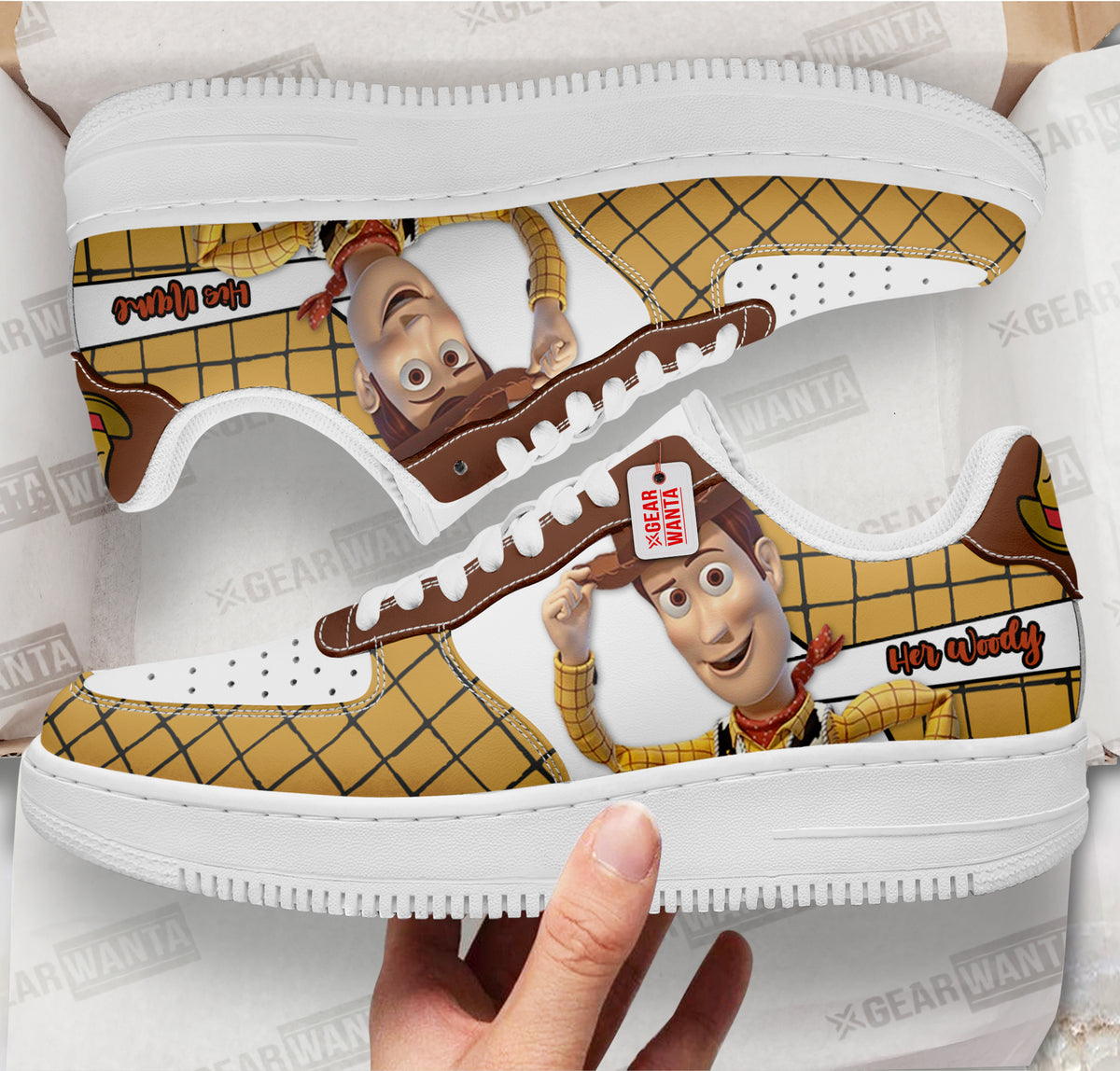 Her Woody Air Sneakers His and Her Personalized Collection Perfectivy