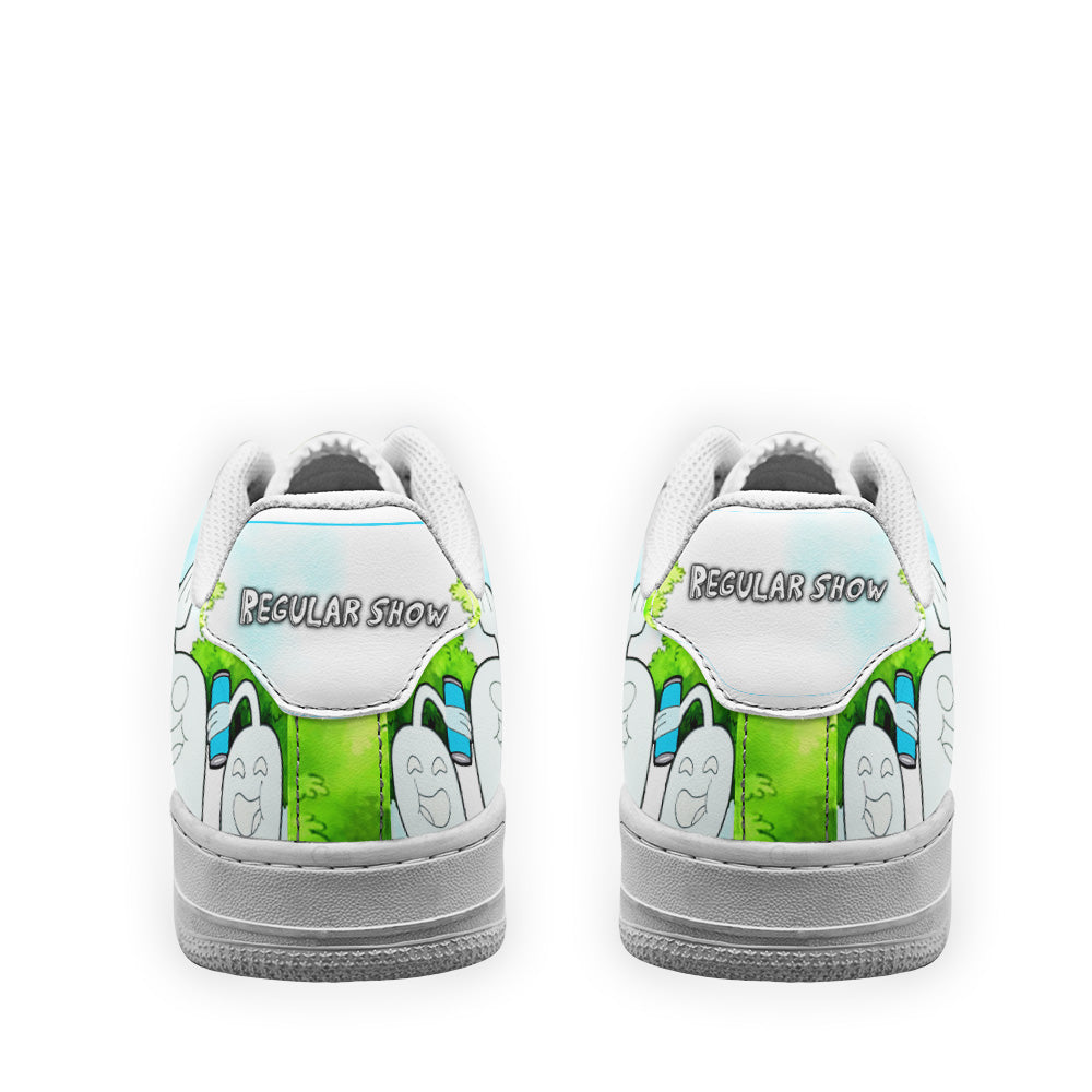 Hi Five Ghost Air Sneakers Custom Regular Show Shoes-Gear Wanta
