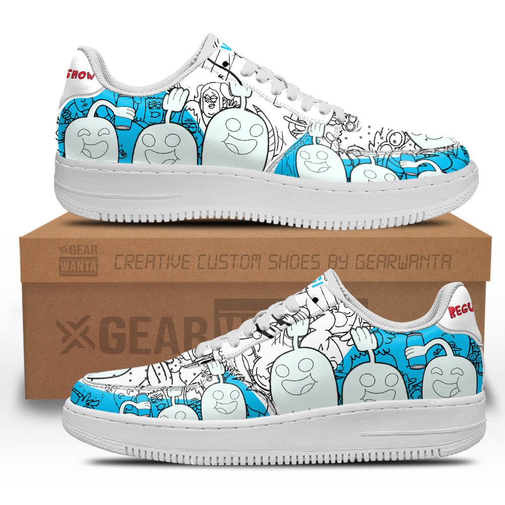 Hi Five Ghost Regular Show Air Sneakers Custom Cartoon Shoes-Gear Wanta