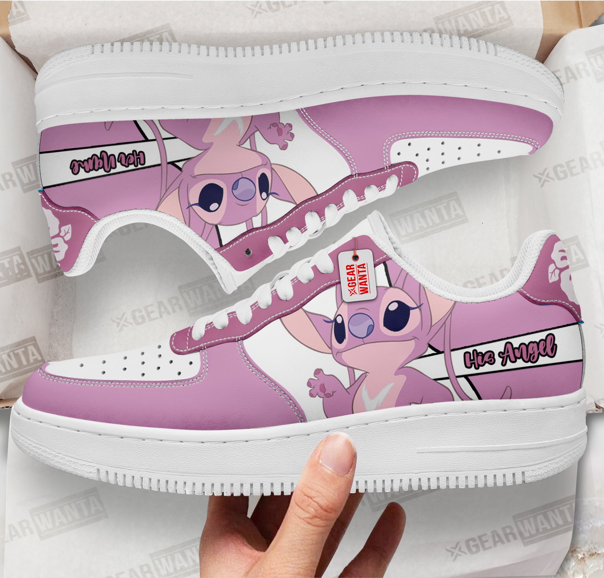 His Angel Air Sneakers His and Her Personalized Collection Perfectivy