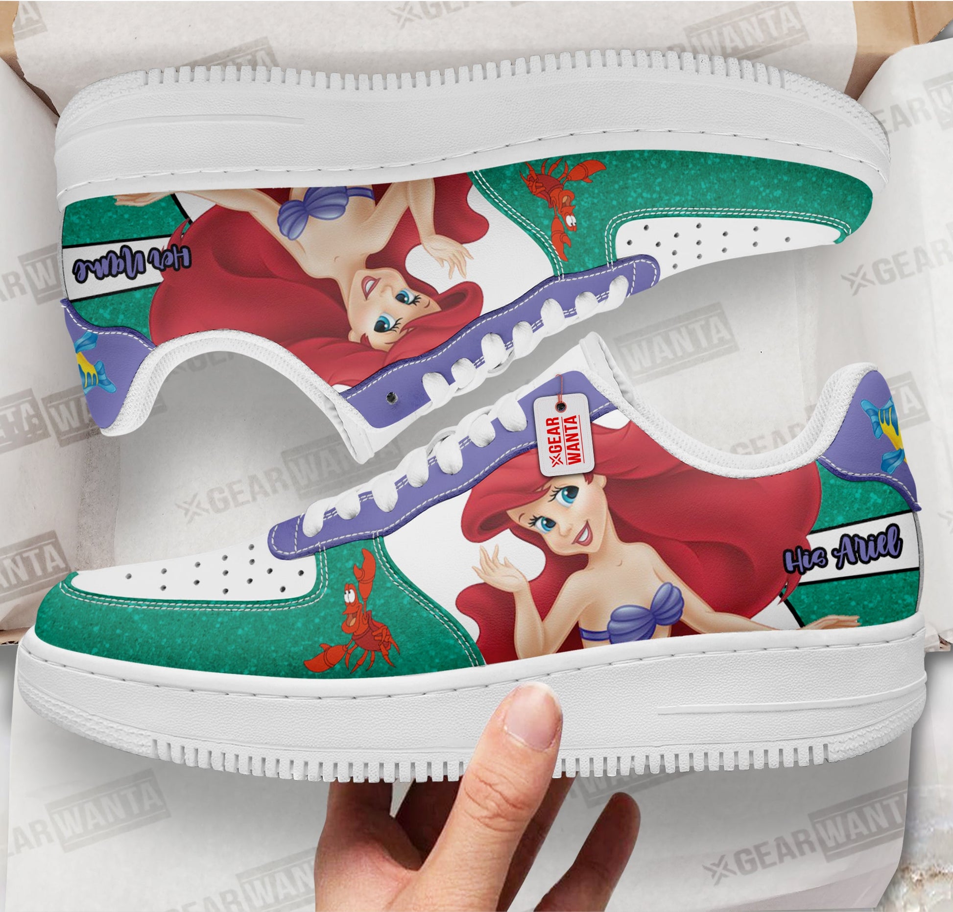 His Ariel Air Sneakers His and Her Personalized Collection Perfectivy