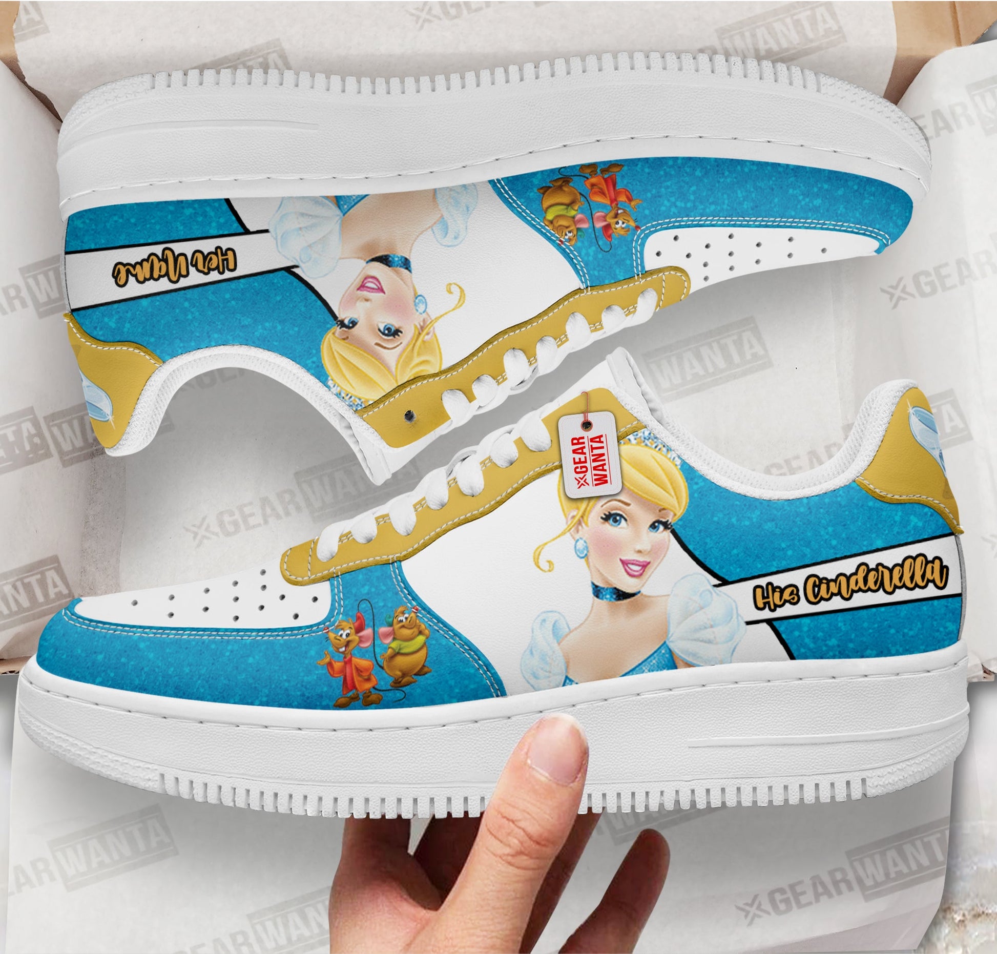 His Cinderella Air Sneakers His and Her Personalized Collection Perfectivy