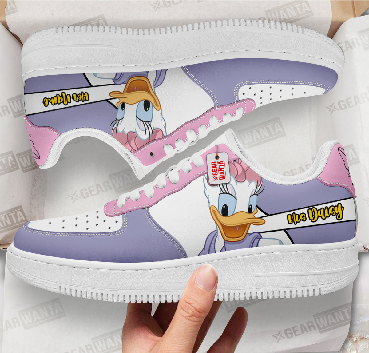 His Daisy Air Sneakers His and Her Personalized Collection Perfectivy