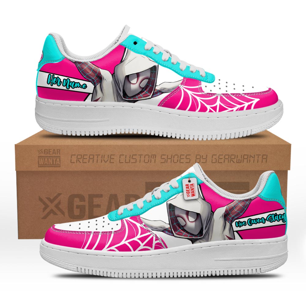 His Gwen Stacy Air Sneakers His and Her Personalized Collection Perfectivy