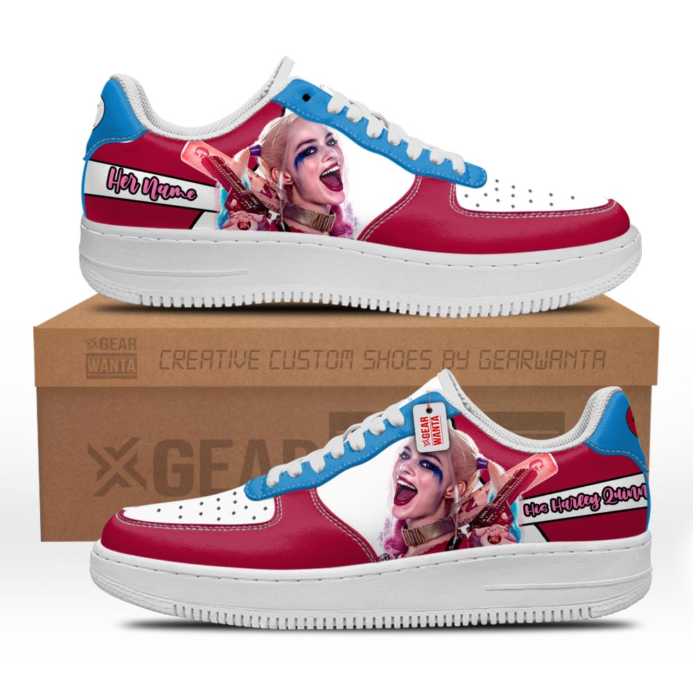 His Harley Quinn Air Sneakers His and Her Personalized Collection Perfectivy