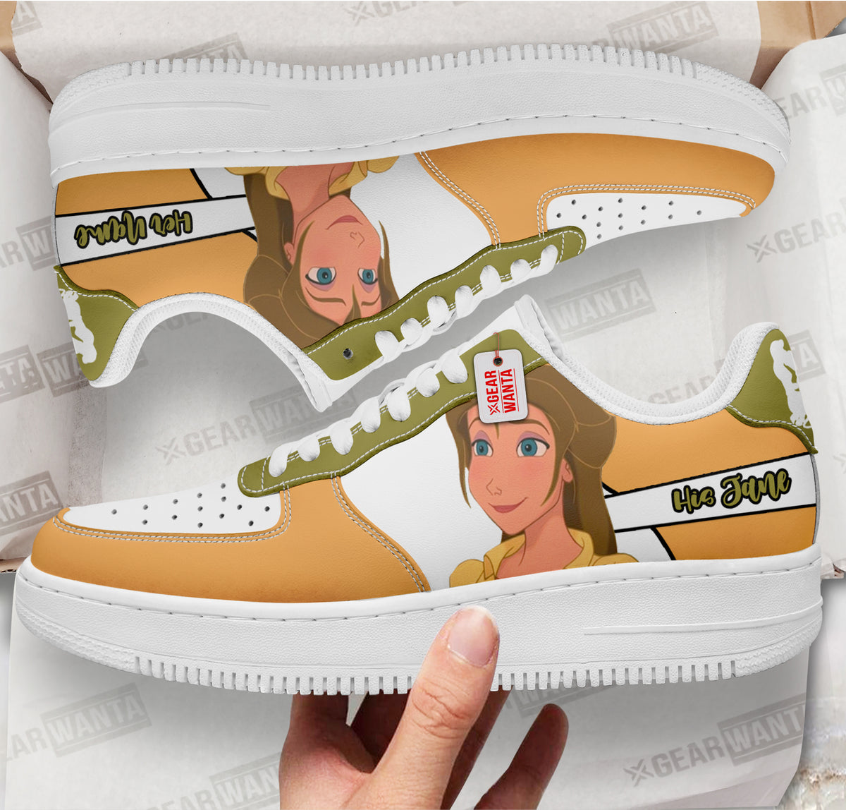 His Jane Air Sneakers His and Her Personalized Collection Perfectivy