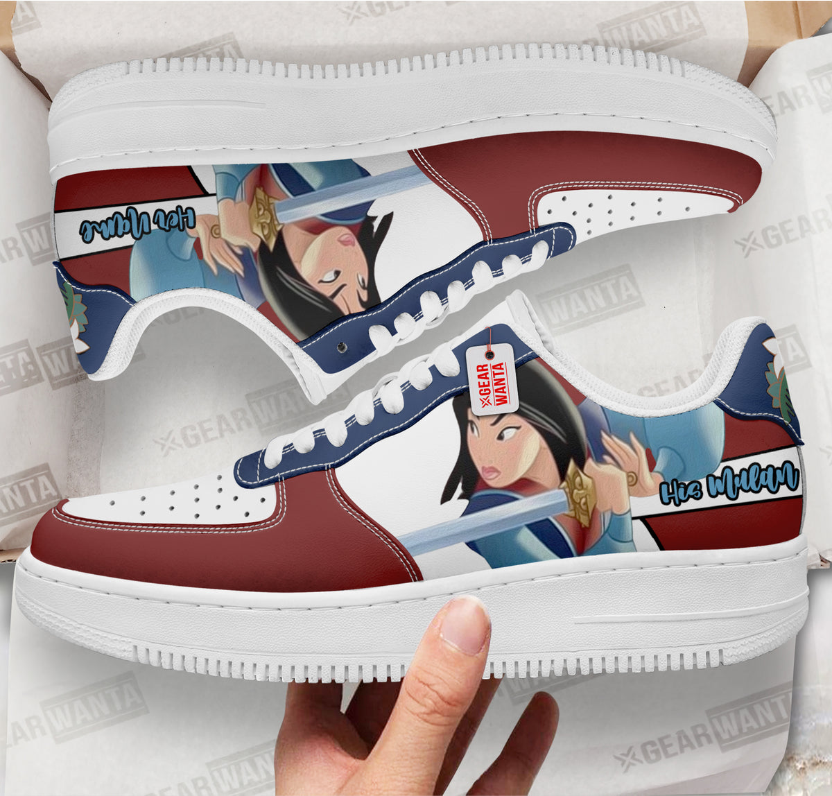 His Mulan Air Sneakers His and Her Personalized Collection Perfectivy