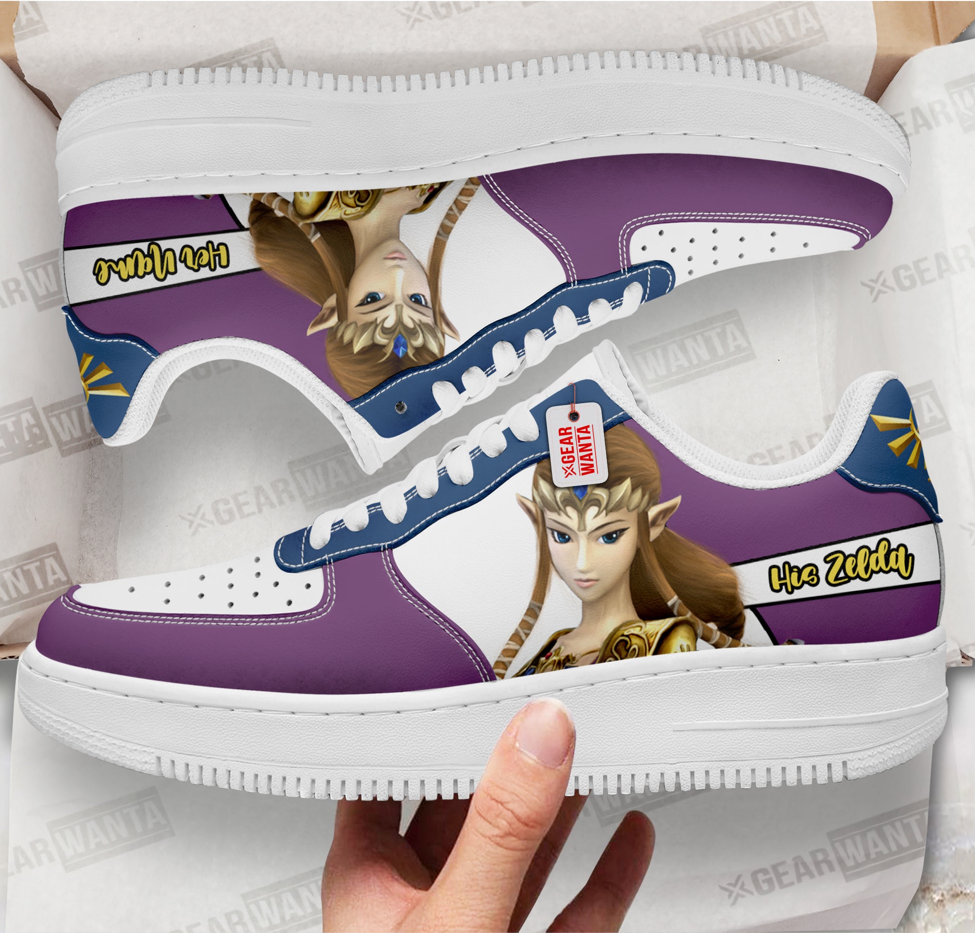 His Zelda Air Sneakers His and Her Personalized Collection Perfectivy