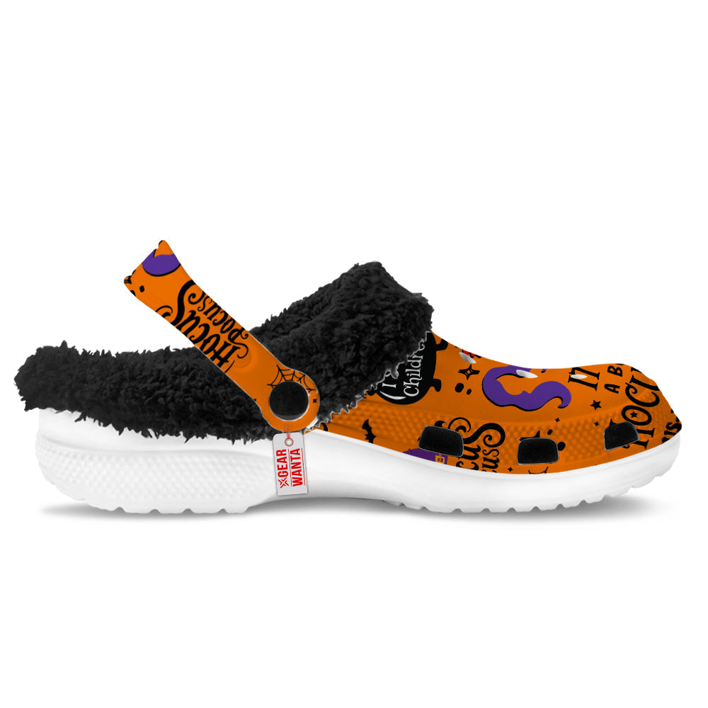 Hocus Pocus Fleece Clogs Shoes Halloween-Gearwanta.com- 2- -Gearwanta.com