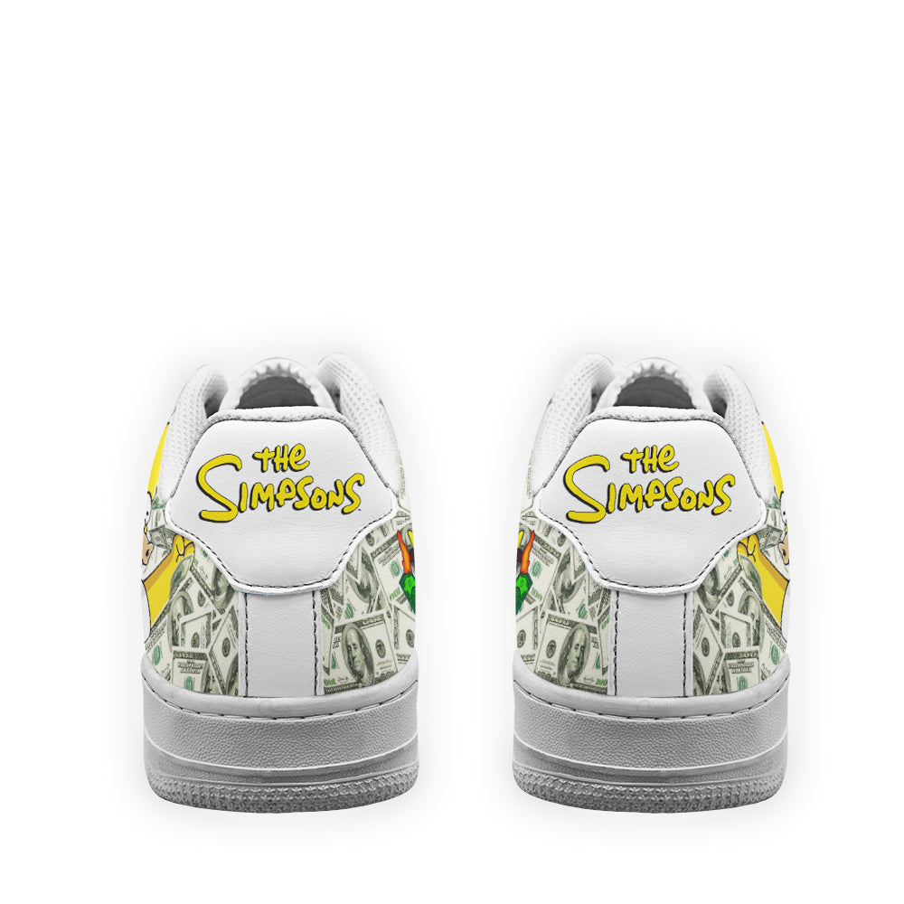 Homer Simpson Air Sneakers Custom Simpson Cartoon Shoes-Gear Wanta