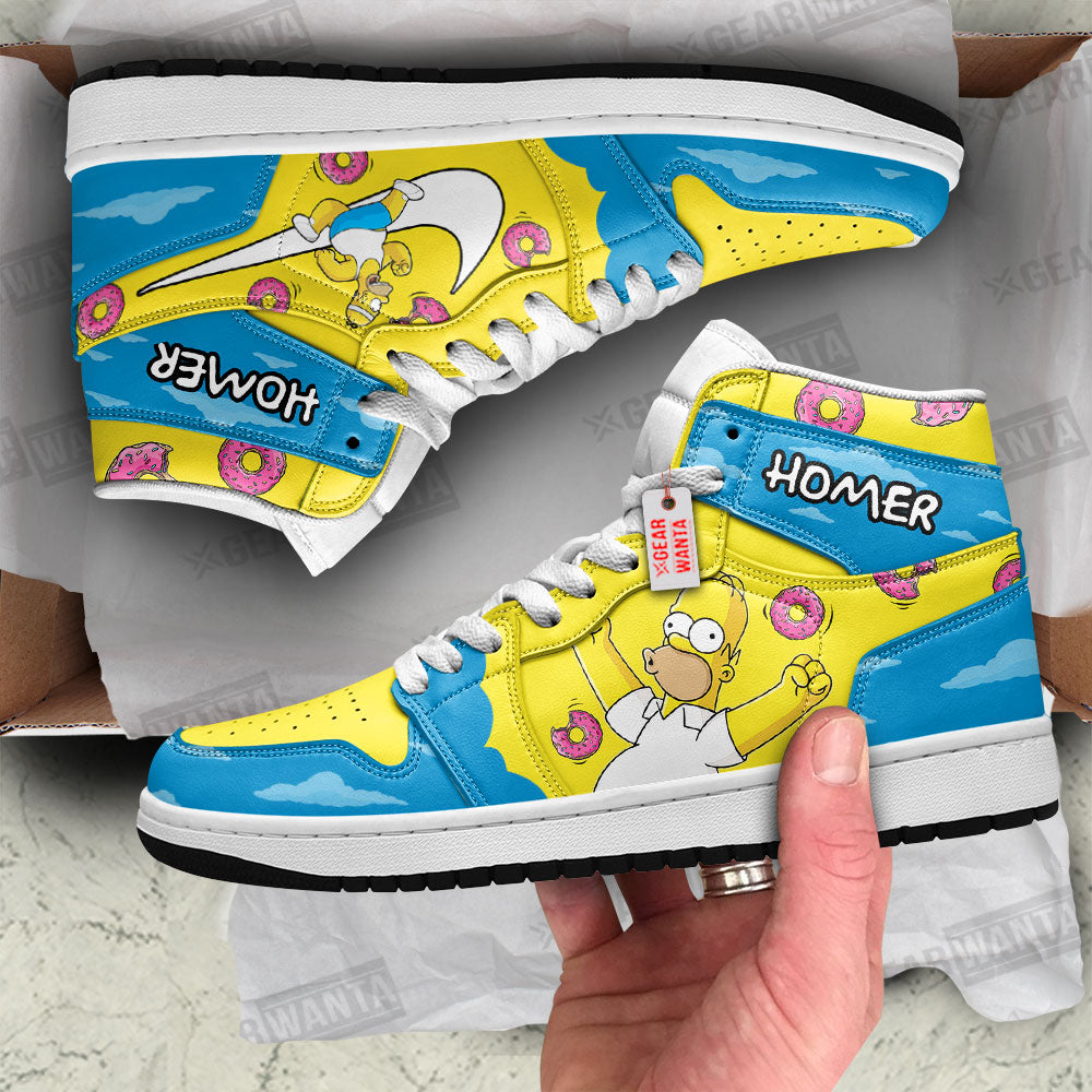 Homer Simpson J1 Shoes Custom The Simpson For Fans TT26-Gear Wanta
