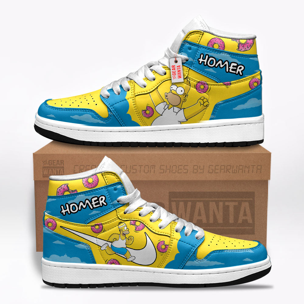 Homer Simpson J1 Shoes Custom The Simpson For Fans TT26-Gear Wanta