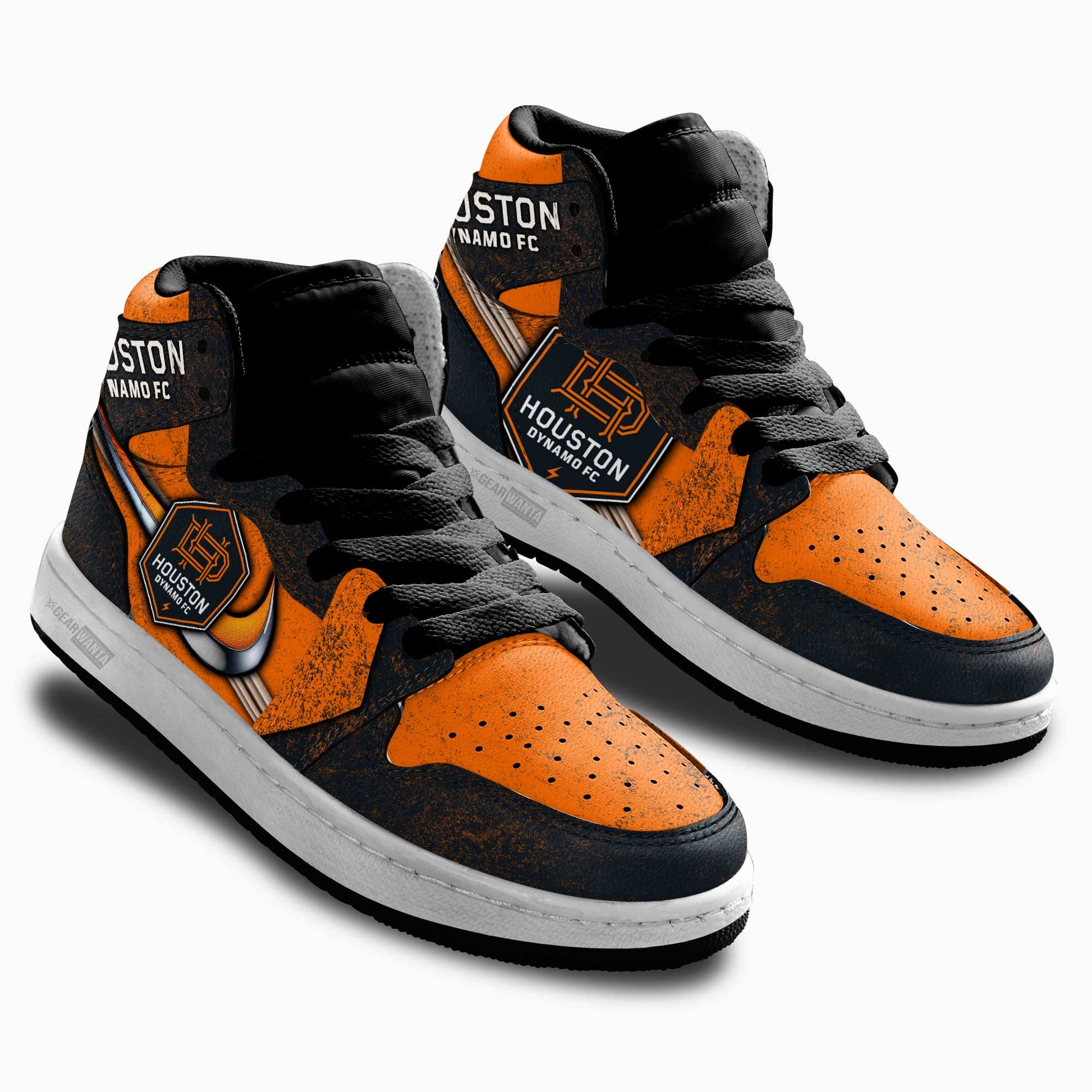 Houston Dynamo Kid J1 Sneakers Custom Shoes For Kids-Gear Wanta