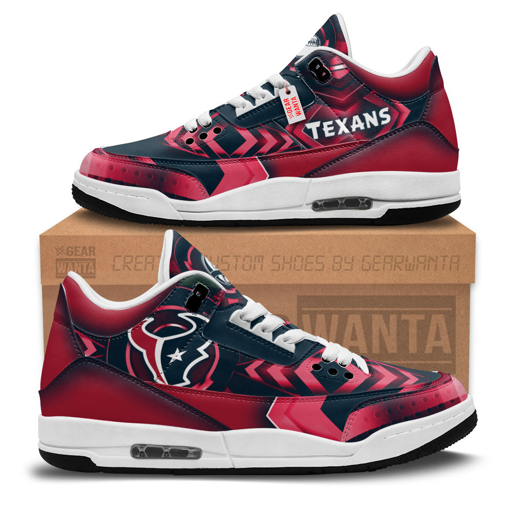 Houston Texans J3 Sneakers Custom Shoes-Gear Wanta