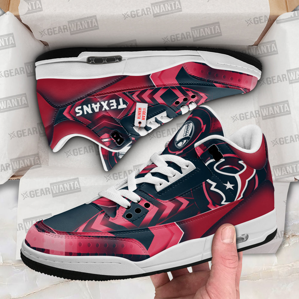 Houston Texans J3 Sneakers Custom Shoes-Gear Wanta