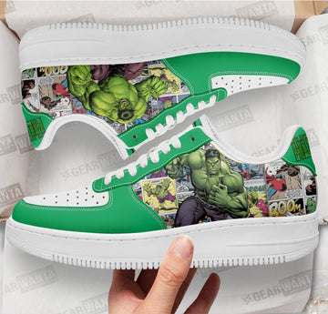 Hulk Air Sneakers Custom Superhero Comic Shoes-Gear Wanta