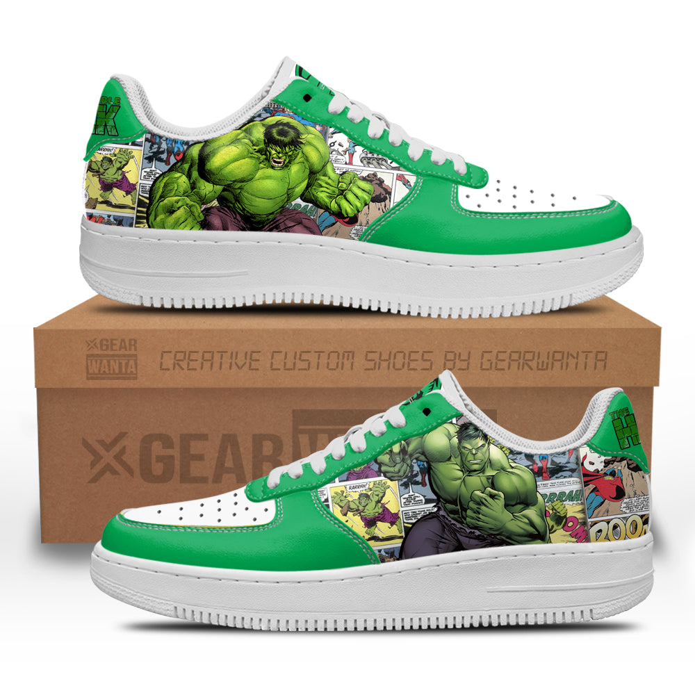 Hulk Air Sneakers Custom Superhero Comic Shoes-Gear Wanta