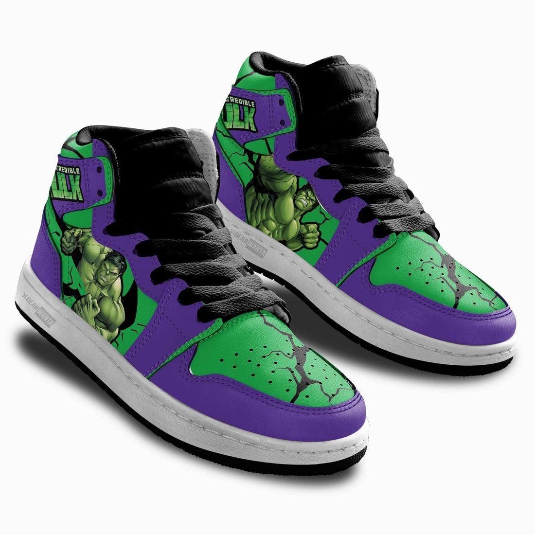 Hulk Kids J1 Sneakers Custom Shoes For Kids-Gear Wanta