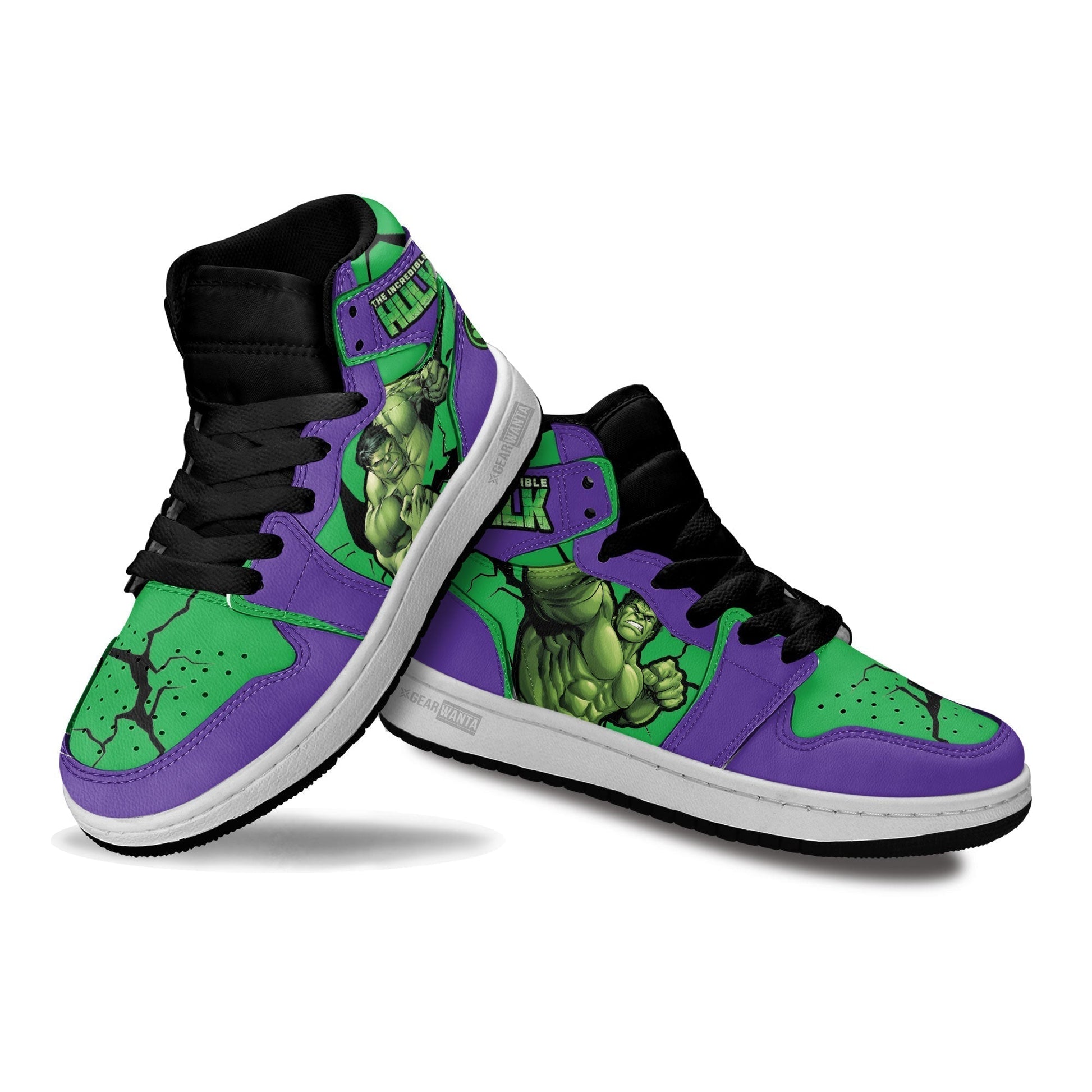 Hulk Kids J1 Sneakers Custom Shoes For Kids-Gear Wanta