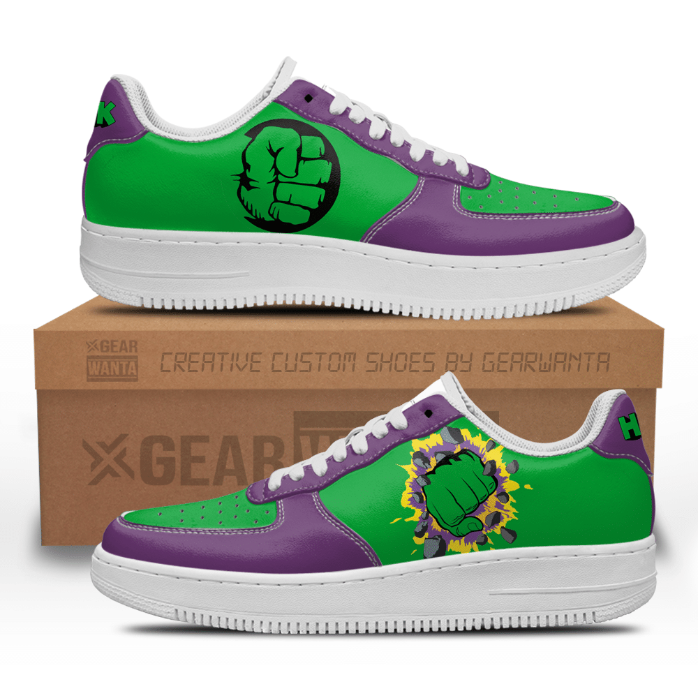 Hulk Super Hero Custom Air Sneakers QD22-Gear Wanta