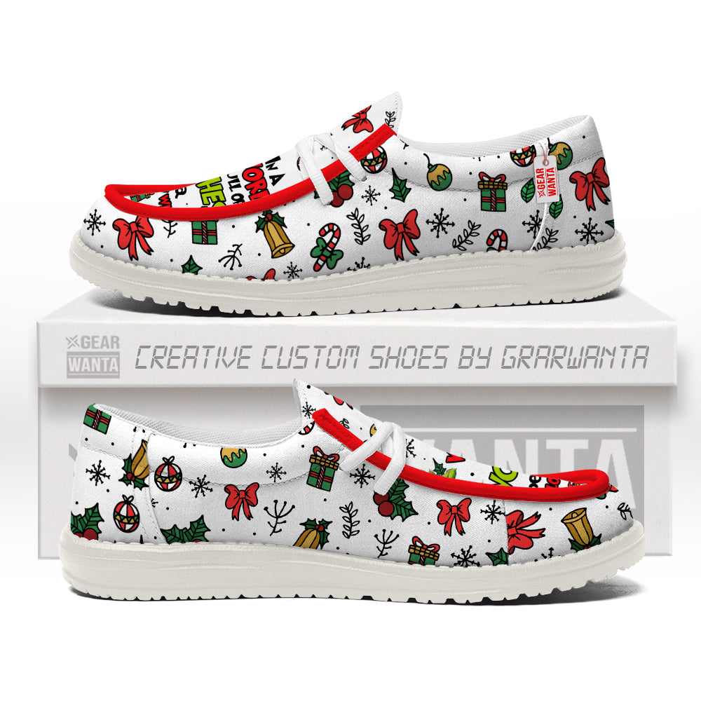 In A World Full Of Grinches Be A Cindy Lou Who Canvas Loafer Shoes-gearwanta.com