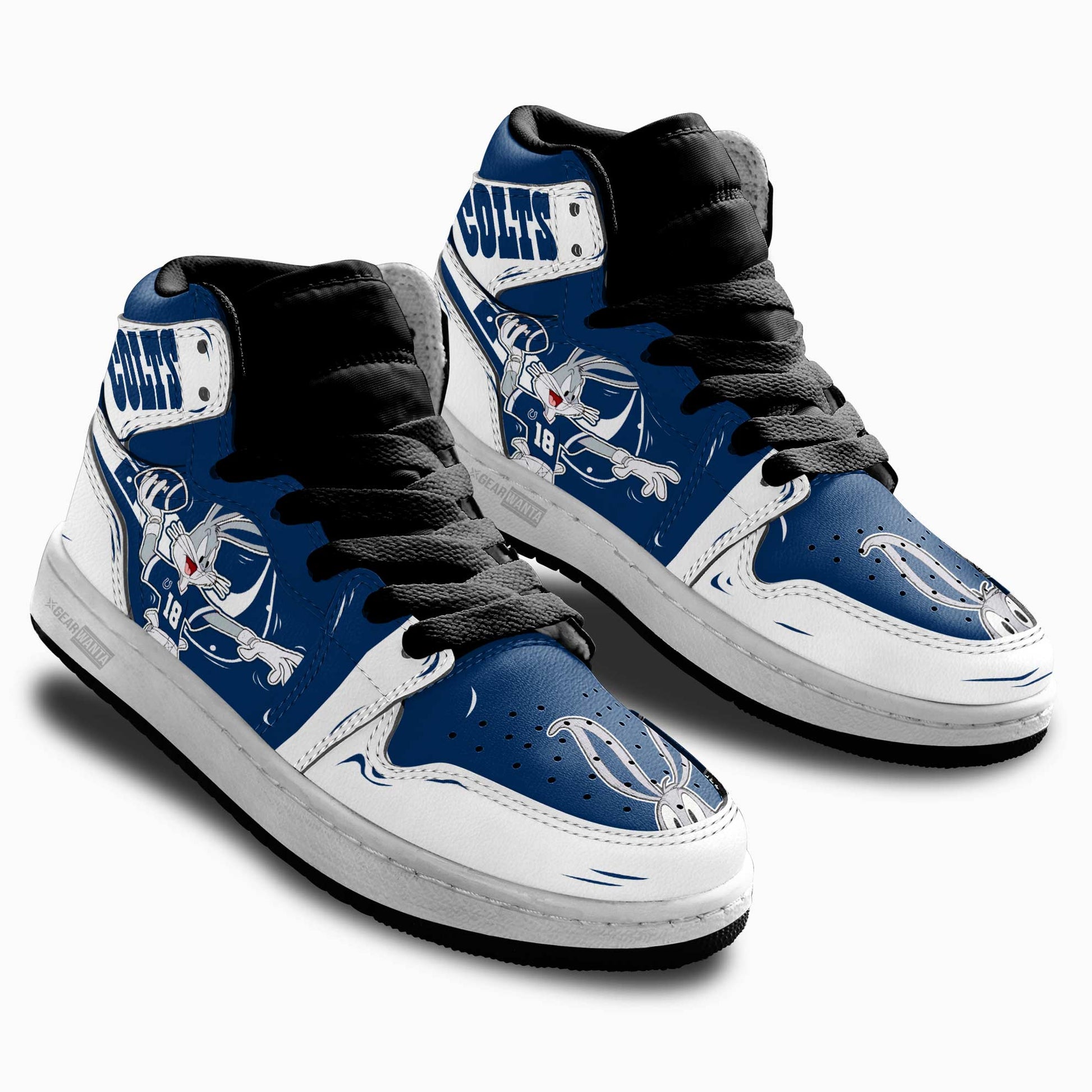 Indianapolis Colts Kid Sneakers Custom-Gear Wanta