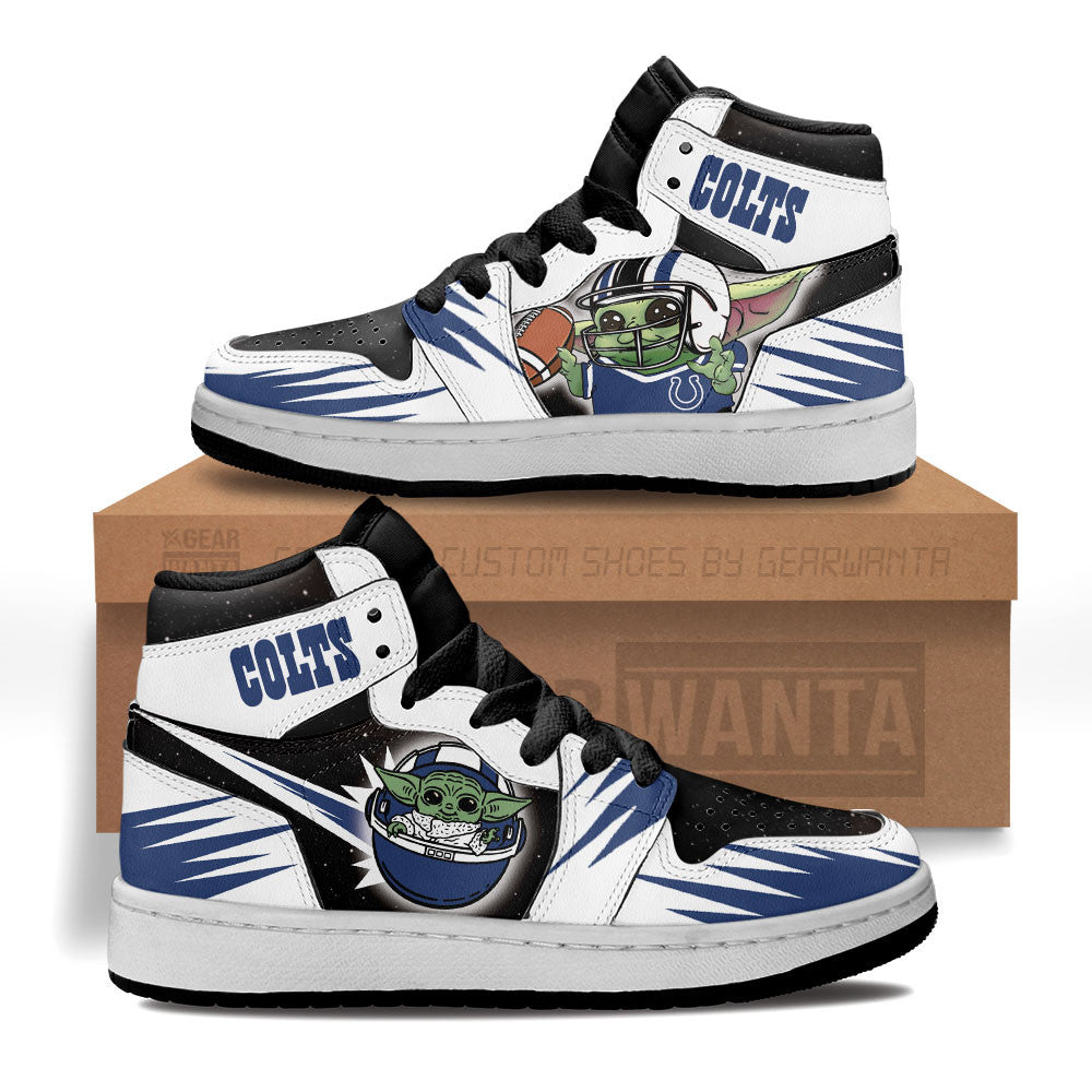 Indianapolis Colts Kid Sneakers Custom For Kids-Gear Wanta