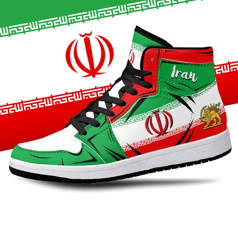 Iran Flag JD1 High Top Shoes 