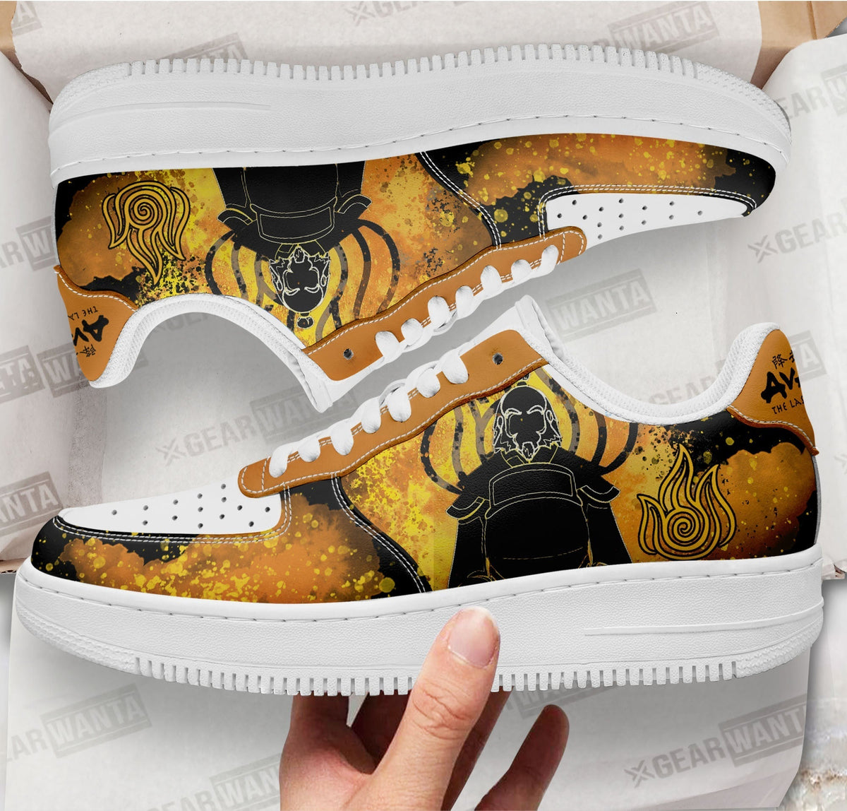 Iroh Fire Nation Air Sneakers Custom Avatar The Last Airbender Shoes-Gear Wanta