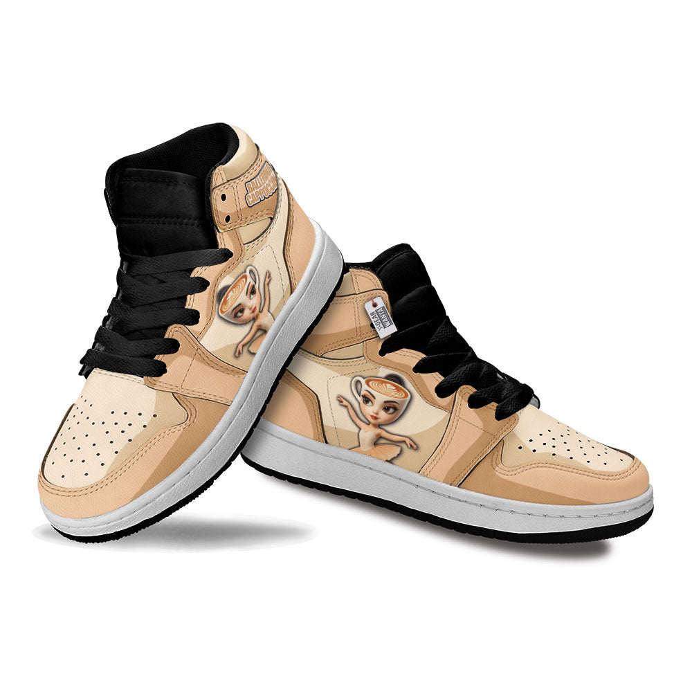 Gearwanta Italiano Brainrot Personalized Ballerina Cappuccina Kid High-Top Leather Sneakers