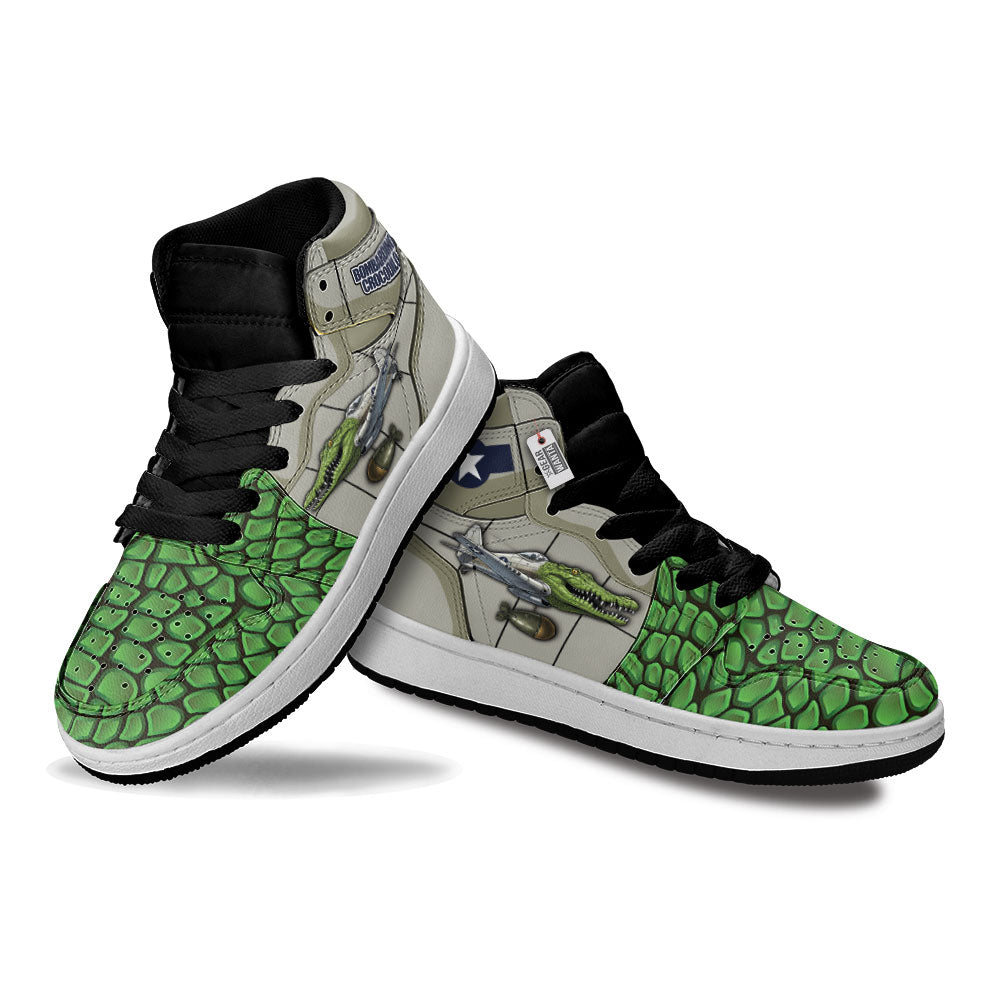 Gearwanta Italiano Brainrot Personalized Bombardiro Crocodilo Kid High-Top Leather Sneakers