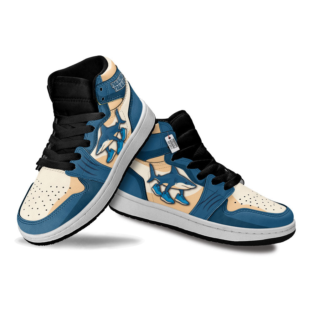 Gearwanta Italiano Brainrot Personalized Tralalero Tralala Kid High-Top Leather Sneakers