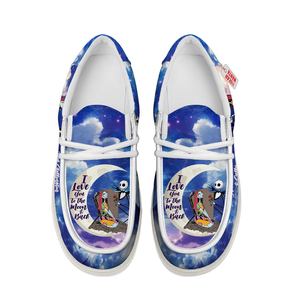 Jack Skellington And Sally Canvas Loafer Shoes Vanlentine's Gifts Idea-gearwanta.com