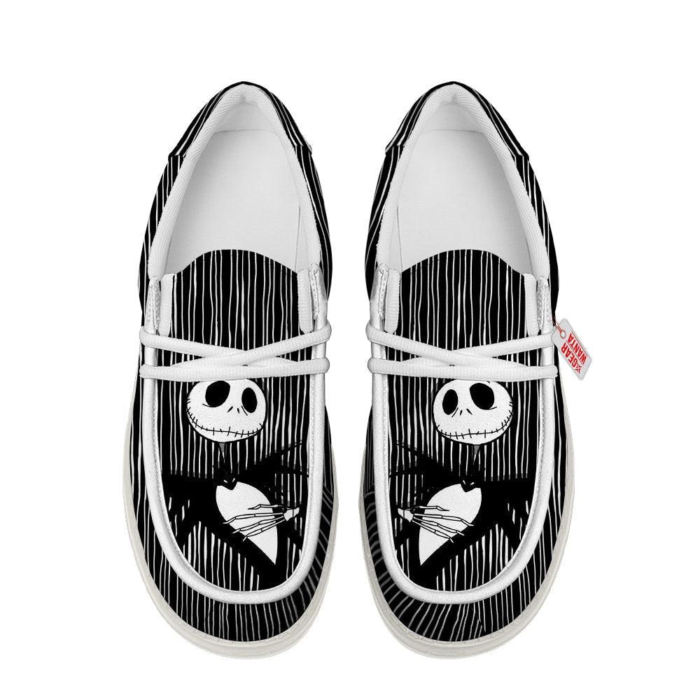 Jack Skellington Canvas Loafer Shoes-gearwanta.com