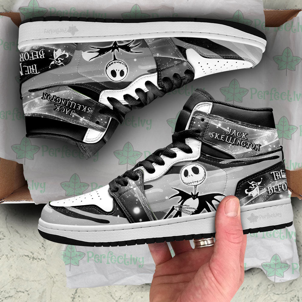 Jack Skellington Characters Silhouette J1 Shoes Custom PT10-Gear Wanta