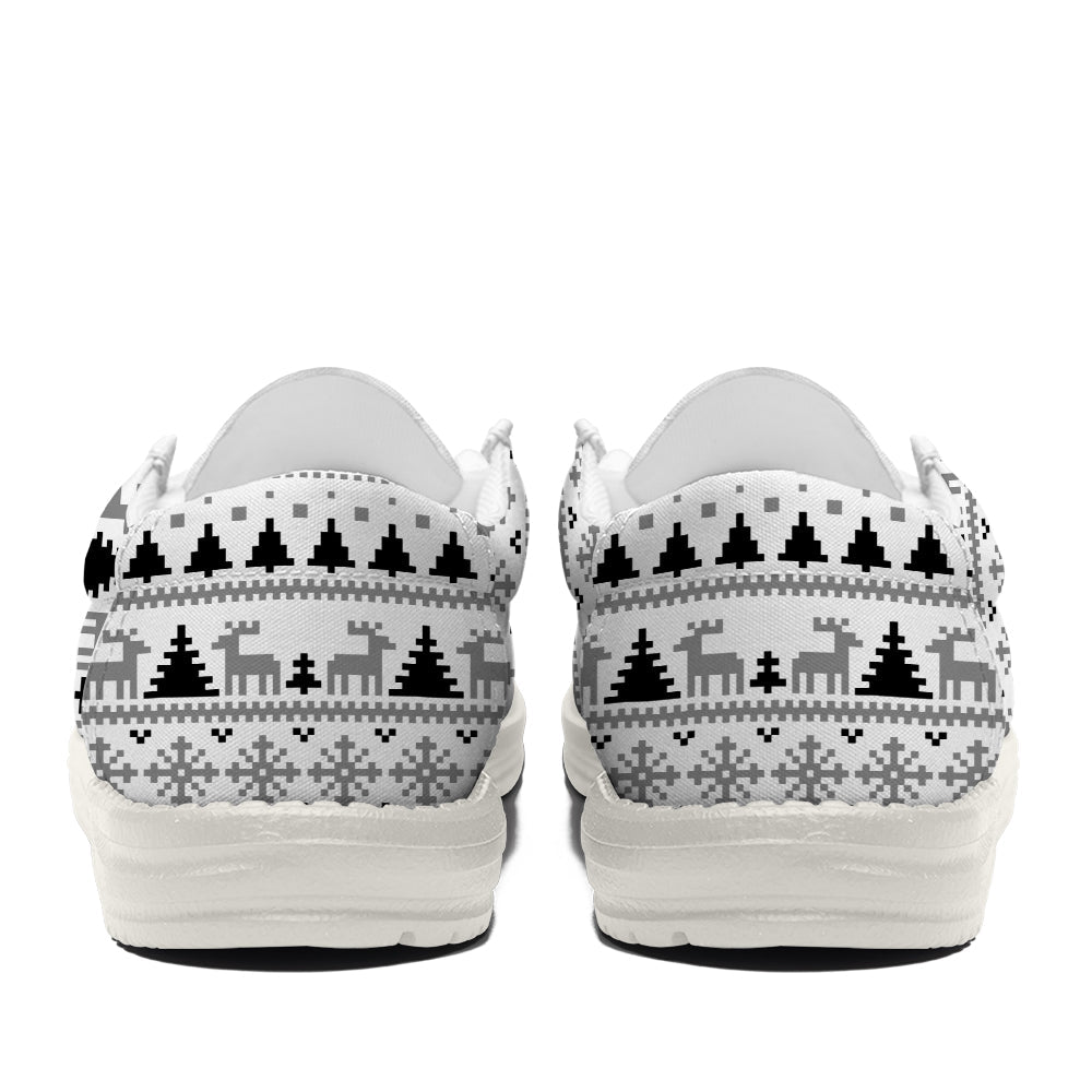 Jack Skellington Christmas Ugly Canvas Loafer Shoes-gearwanta.com