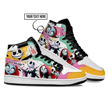 Jack and Sally J1 Shoes Custom For Fans- gearwanta.com