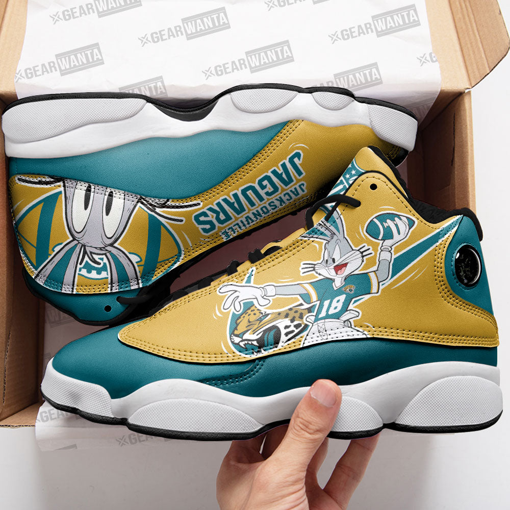 Jacksonville Jaguars J13 SneakersCustom Shoes-Gear Wanta