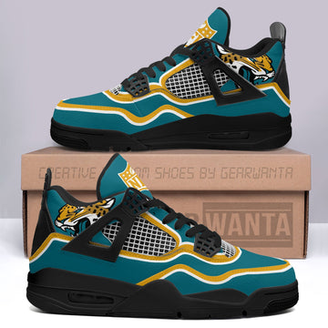 Jacksonville Jaguars Aj4 Sneakers Custom Shoes-Gear Wanta