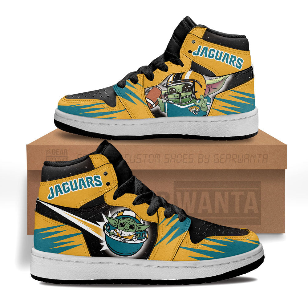 Jacksonville Jaguars Kid Sneakers Custom For Kids-Gear Wanta