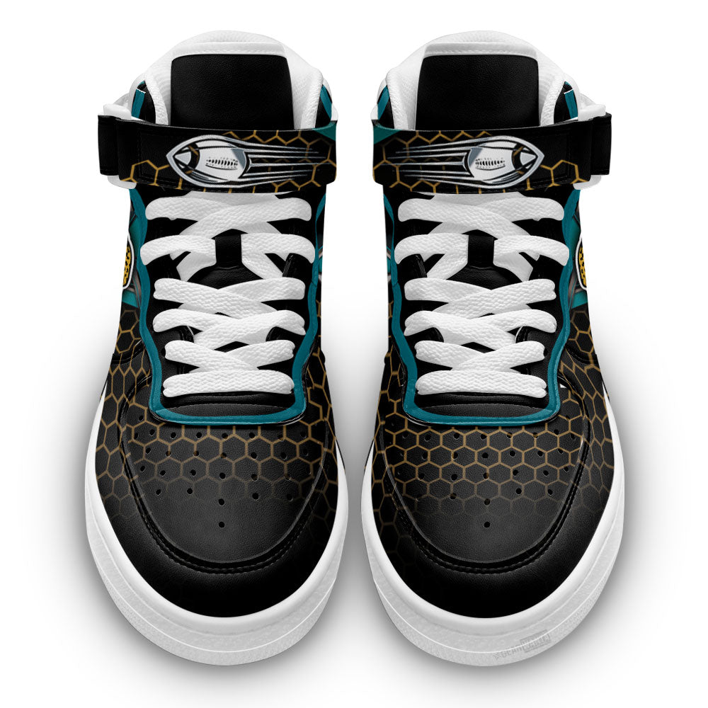 Jacksonville Jaguars Sneakers Custom Air Mid Shoes For Fans-Gear Wanta