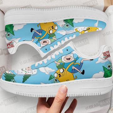 Jake and Finn Air Sneakers Custom Adventure Time Shoes-Gear Wanta