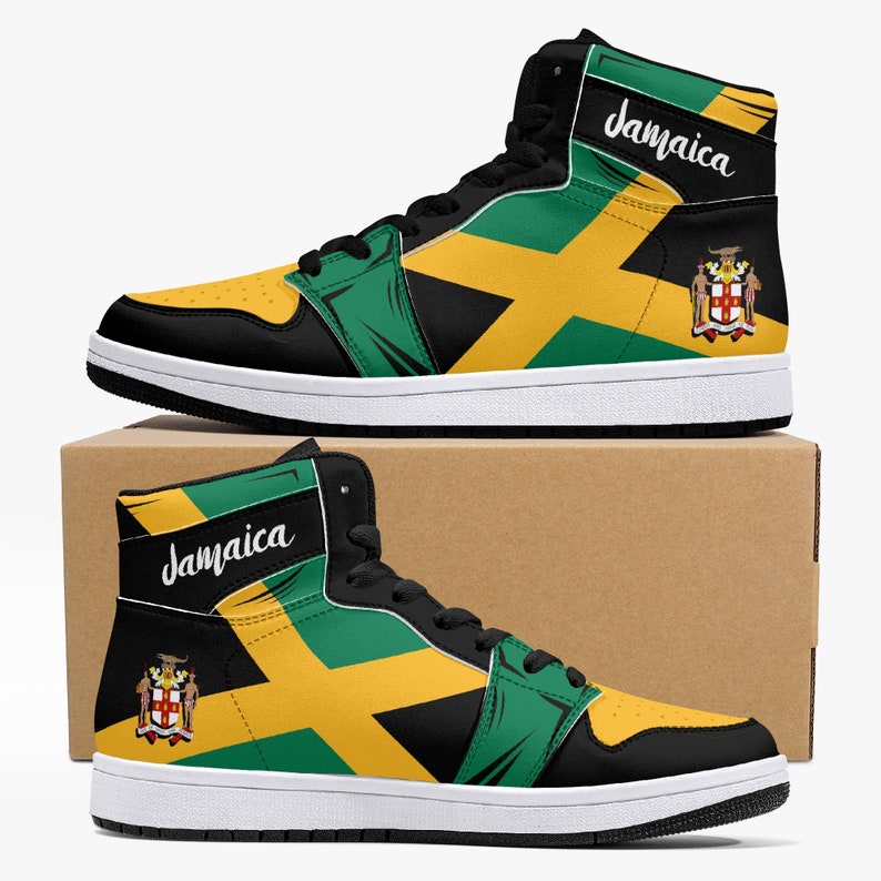 Jamaica Flag JD1 High Top Shoes 