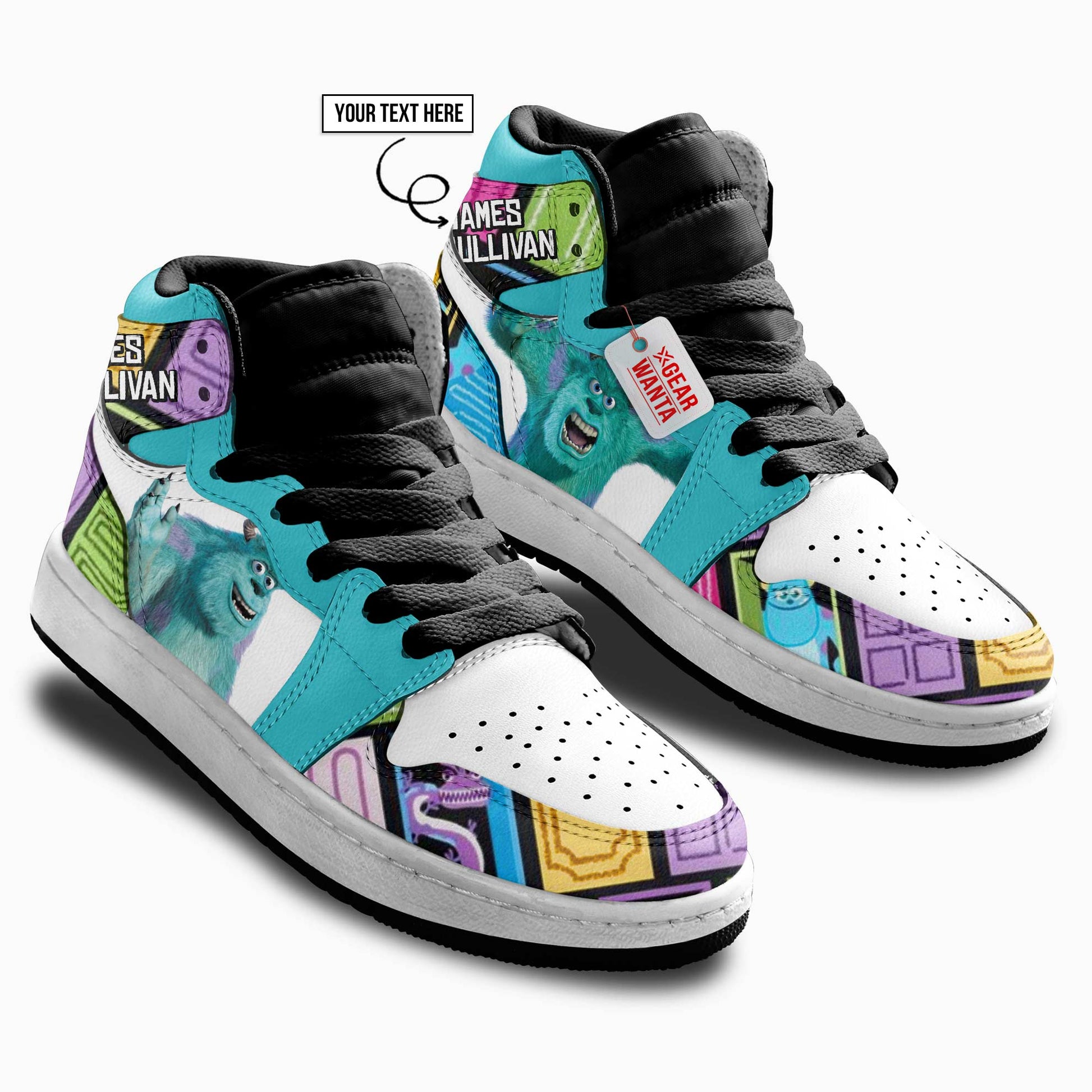 James P. Sullivan Kid J1s Sneakers Cartoon Collection - Gearwanta.com
